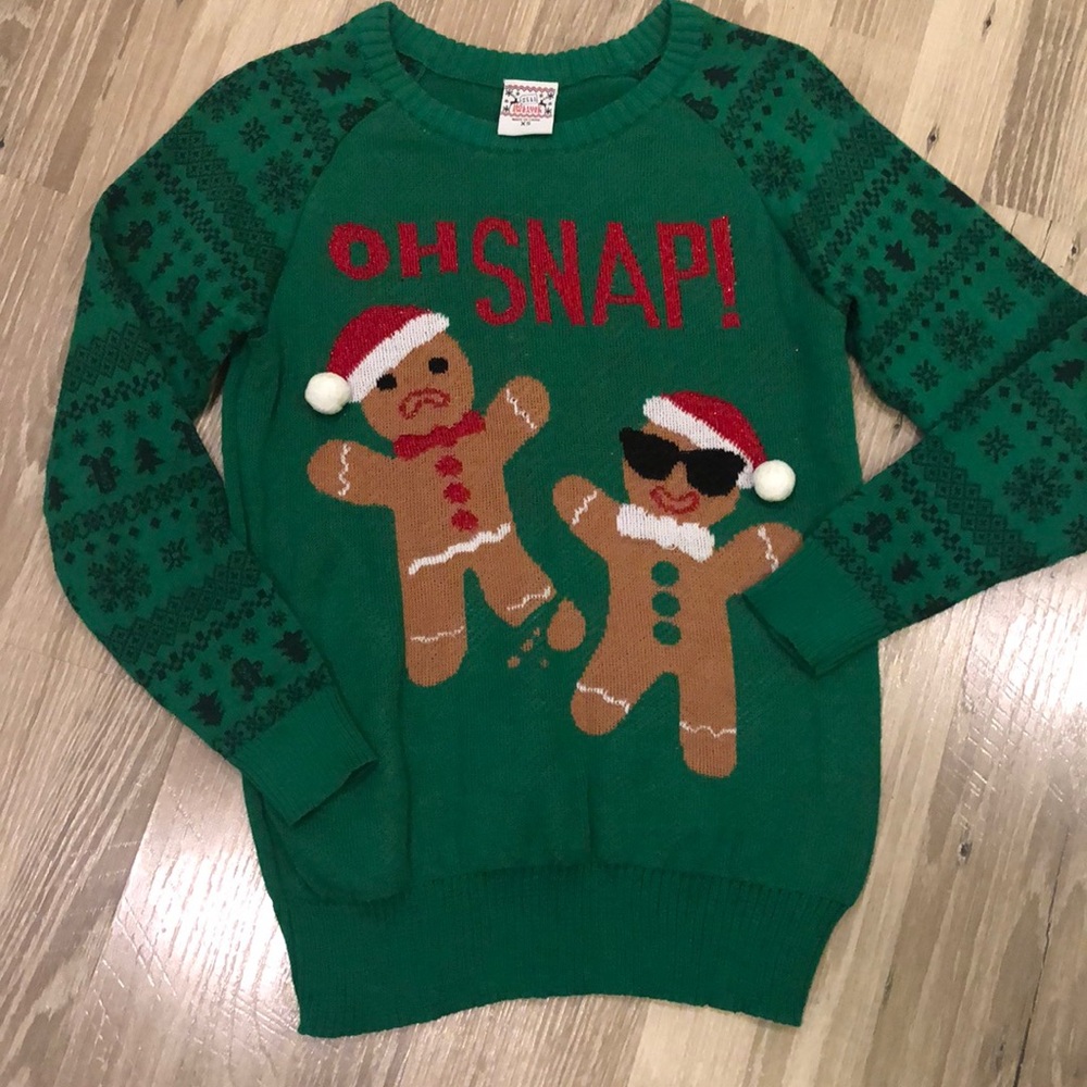 OH SNAP Holiday Sweater Womens XS